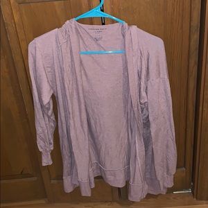 soft pink colored cardigan